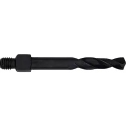 Precision twist drill ts18con18 hsco steam tempered short 135deg nas 965 type d threaded shank drill (ts18co) - 7878199
