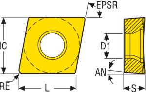 Cpgt1.81.51 turning insert - 2434652