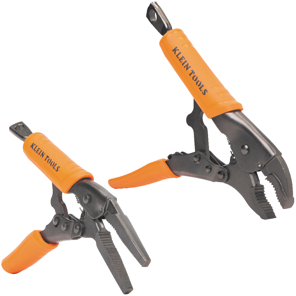 Locking Pliers Set, Curved Jaw 10-Inch, Long Nose 6-Inch, 2-Piece - KLE 38663