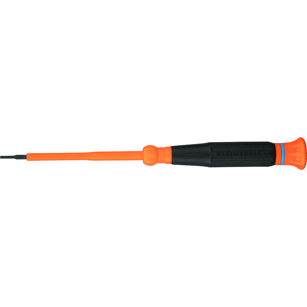 Insulated Precision Screwdriver, 1/16-Inch Slotted, 3-Inch Shank - KLE 6273INS