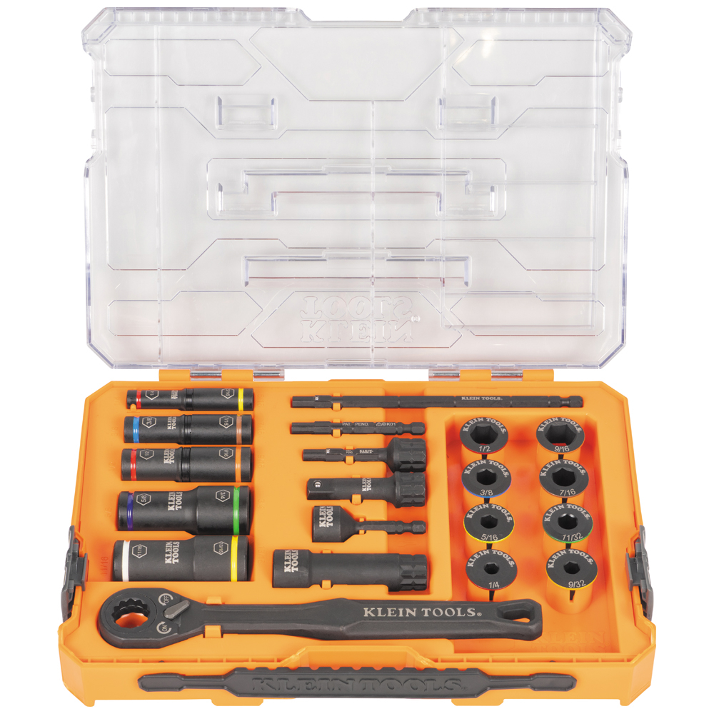 KNECT™ Impact Pass Through and Deep-Well Flip Socket Set, 20-Piece - KLE 65240