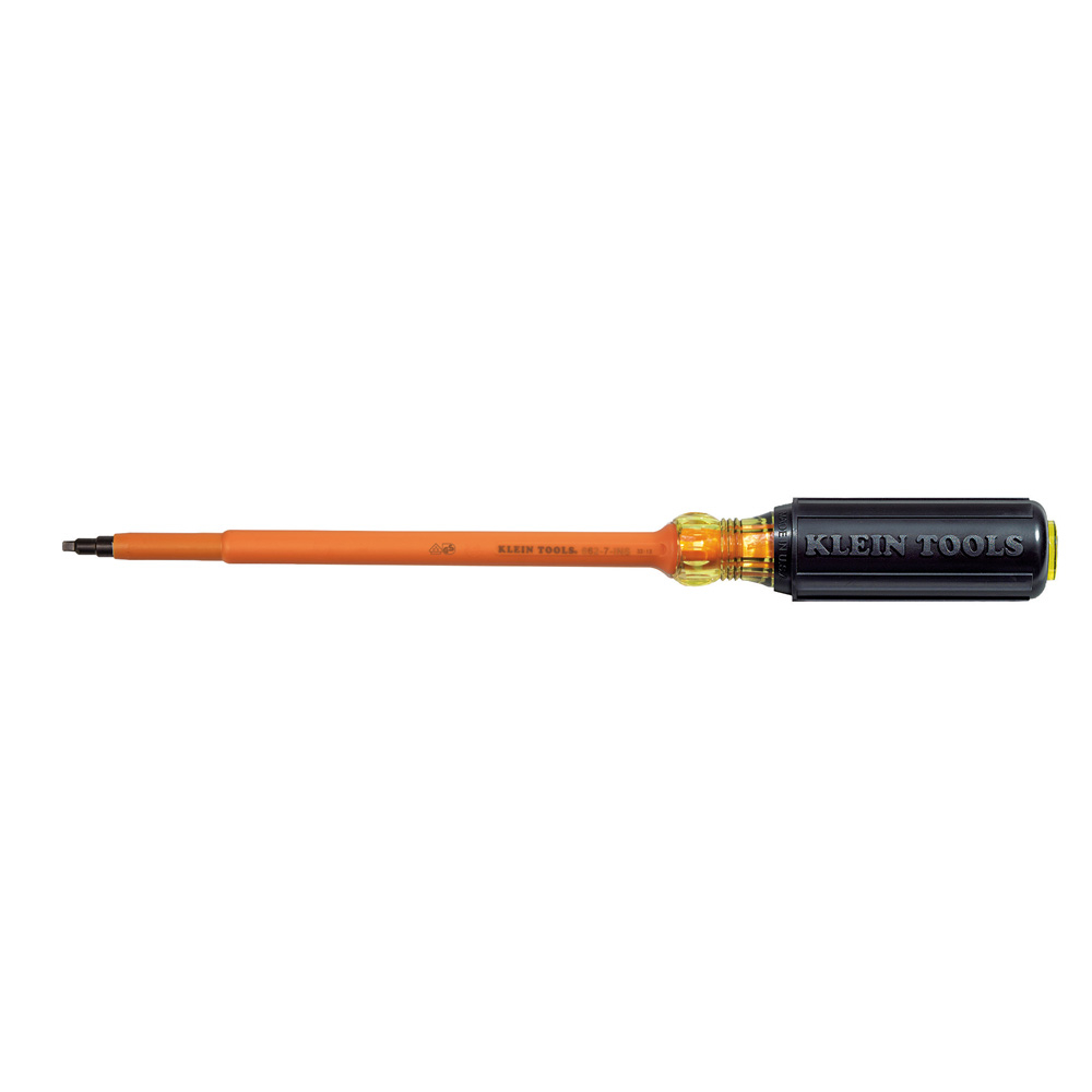 Insulated Screwdriver, #2 Square, 7-Inch Round Shank - KLE 662-7-INS