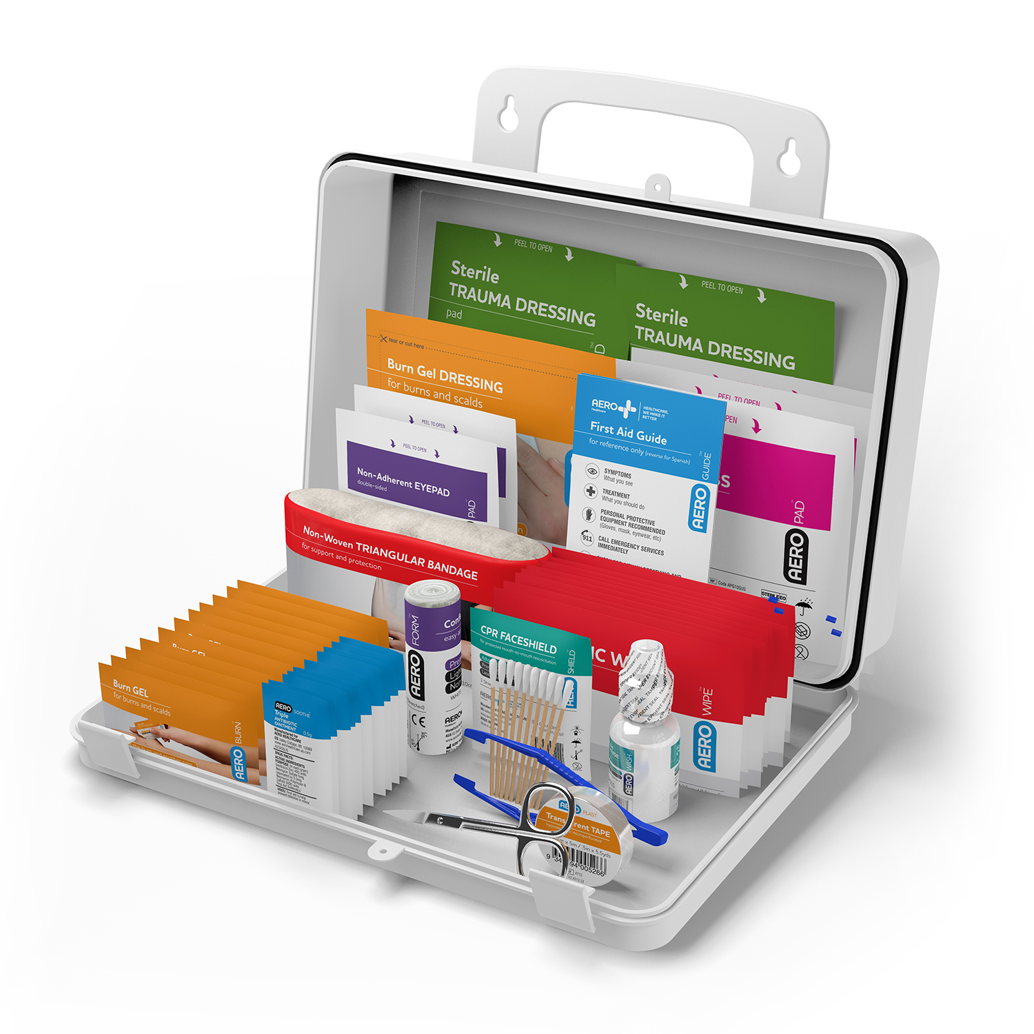 SUREFILL 25 ANSI 2021 A+ First Aid Kit - Retail Plastic Case - SF25AW