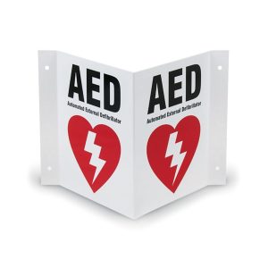 AED 3 View Wall Sign - CA-01