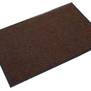 Chevron 2'x3' Brown Scraper/Wiper Mat - CN 0023BR