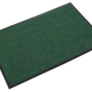 Chevron 4'x6' Forest Green Scraper/Wiper Mat - CN 0046FG