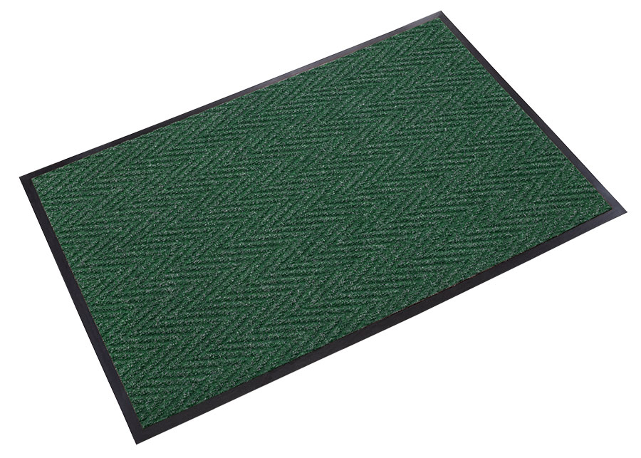 Chevron 4'x8' Forest Green Scraper/Wiper Mat - CN 0048FG