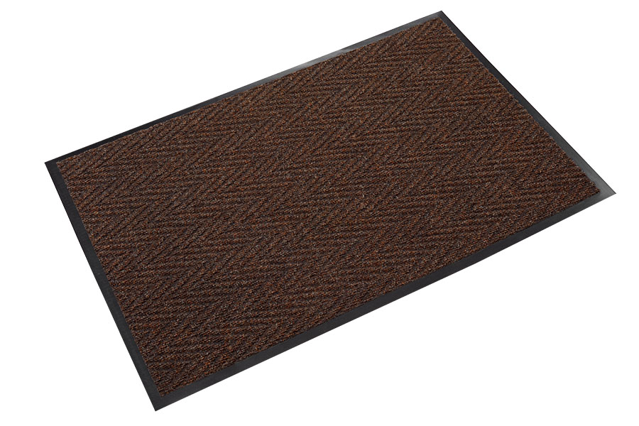 Chevron 3'x10' Brown Scraper/Wiper Mat - CN 0310BR