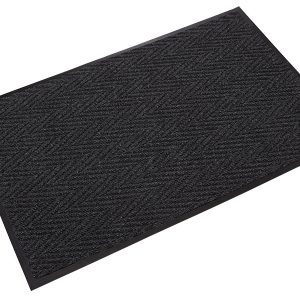Chevron 6' Custom Charcoal Scraper/Wiper Mat - CNR0072CHC