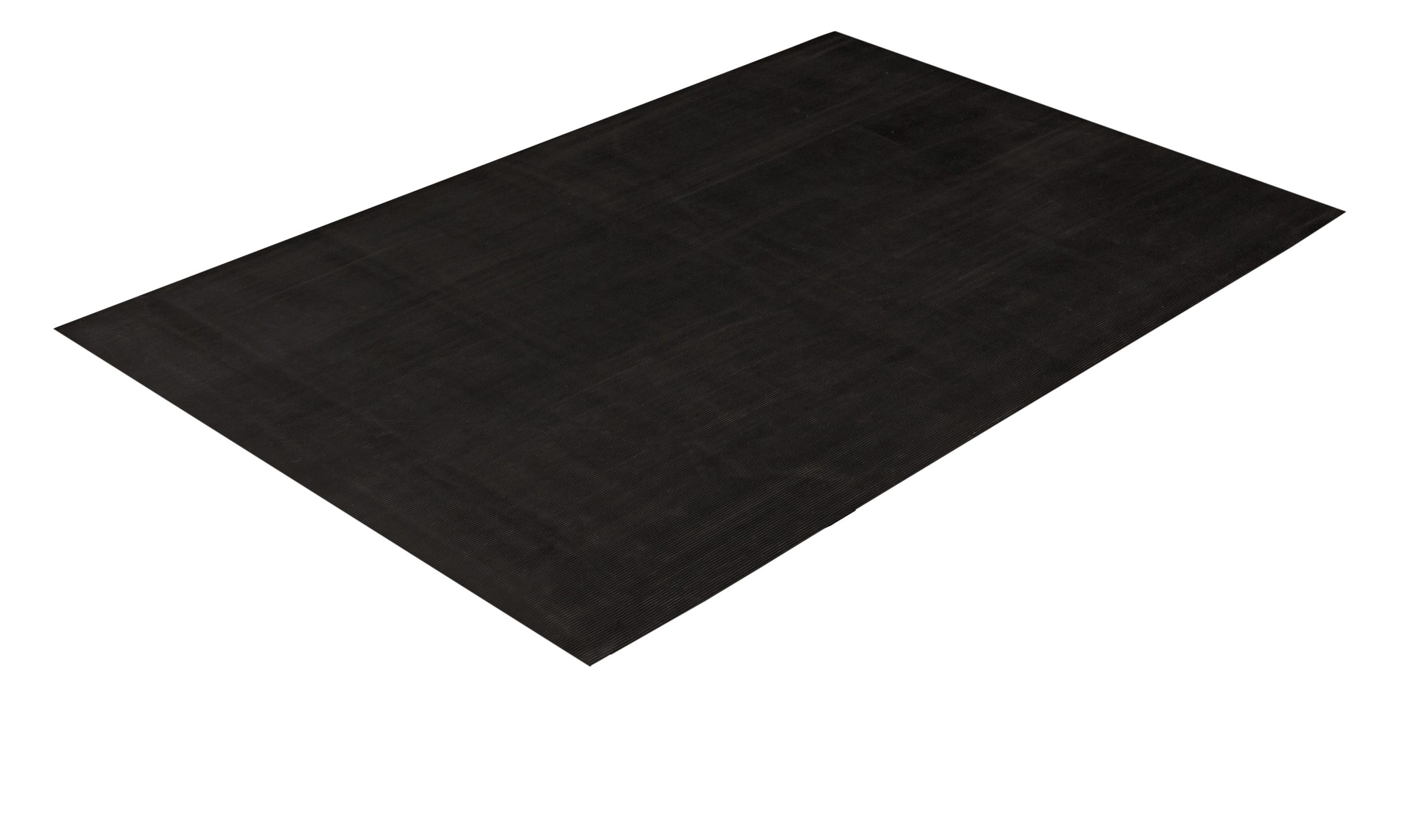 Corrugated Rubber Runner 3'x75' Black - CRR1836BK