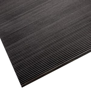 Corrugated Switchboard Runner 3'x75' Black - CRRSB36BK