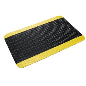 Cushion-Step Marbleized Rubber 9/16" 3'x5' Black - CU 3660BK