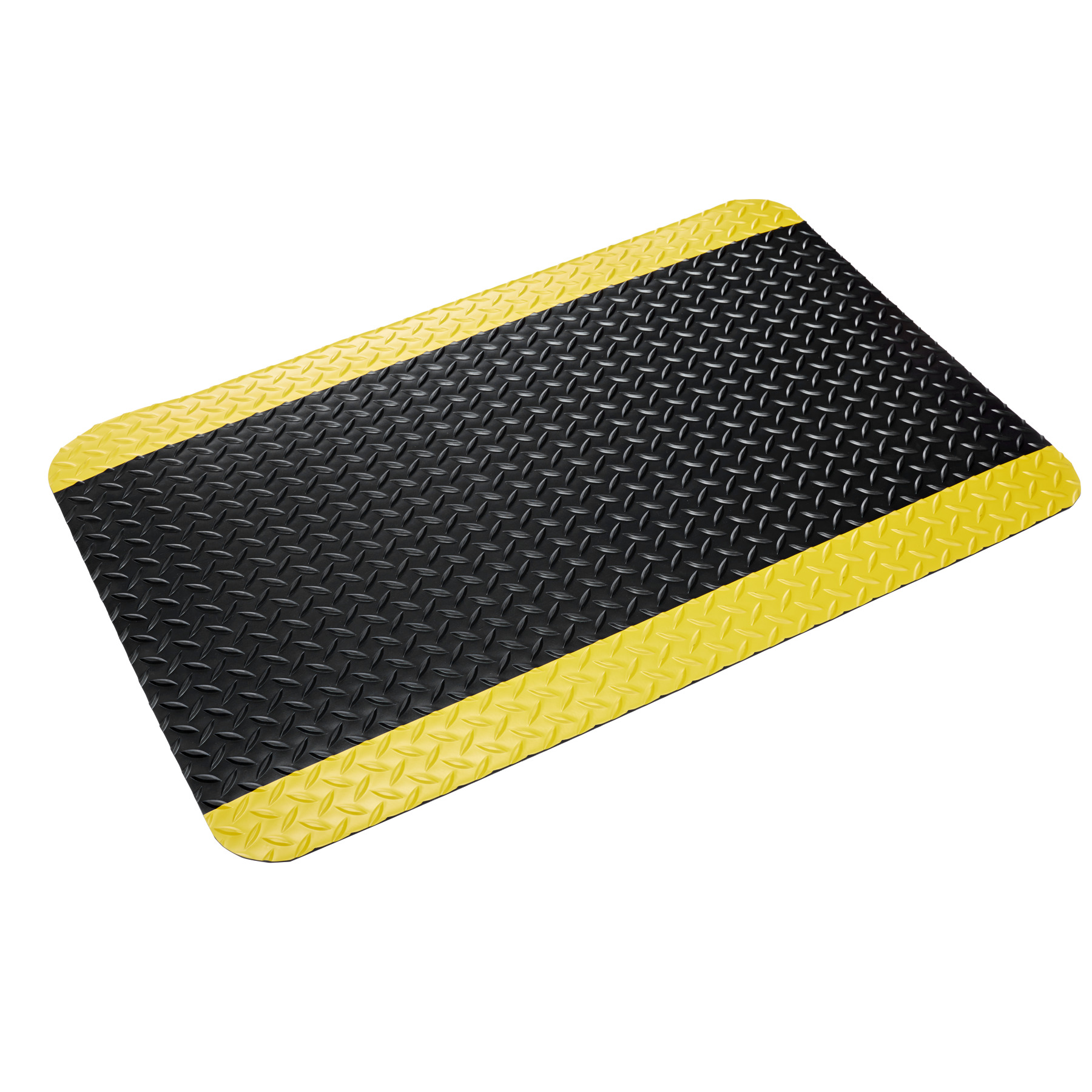 Cushion-Step Marbleized Rubber 9/16" 3'x5' Black - CU 3660BK