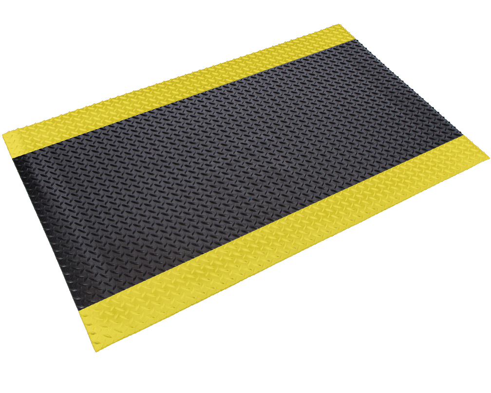 Deck Plate Runner 2' Custom Black w/Yellow - CXR0024YBC