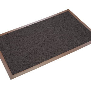 Spaghetti Mat Backed 4'x6' Nosed-All Brown Scraper Mat - DE MP46BR