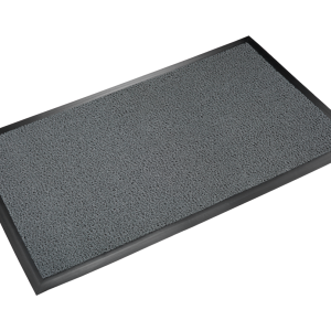 Spaghetti Mat Backed 4'x6' Nosed-All Gray Scraper Mat - DE MP46GY