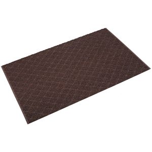 Diamond-Deluxe Duet Medium-Duty Unbacked 3'x5' Crimped Brown/Caramel Scraper Mat - DX ME35BC
