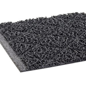 Diamond-Deluxe Duet Medium-Duty Unbacked 4'x6' Crimped Black/Gray Scraper Mat - DX ME46BG