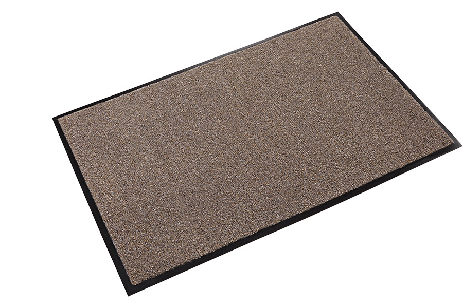 Rely-On Olefin 4'x10' Pebble Brown Wiper Mat - GS 0410PB