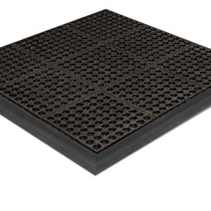Dura-Step II with Grit-Safe 3'x3' Bulk-Pack Black w/Grit - KD BR33GT