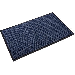Oxford Elite 3' Custom Black/Blue Scraper/Wiper Mat - OER0036BLC