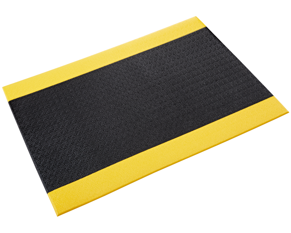 Tuff-Spun 3/8 Pebble-Surface 2' Custom Black w/Yellow - SER3824BPC