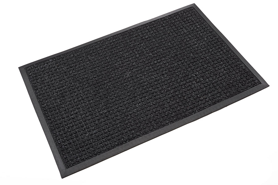Super-Soaker Rubber-Border 6'x10' Charcoal Scraper/Wiper Mat - SS R610CH