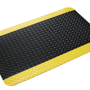 Workers-Delight Deck Plate 5/8" 4' Custom Black w/Yellow - WDR1248YBC