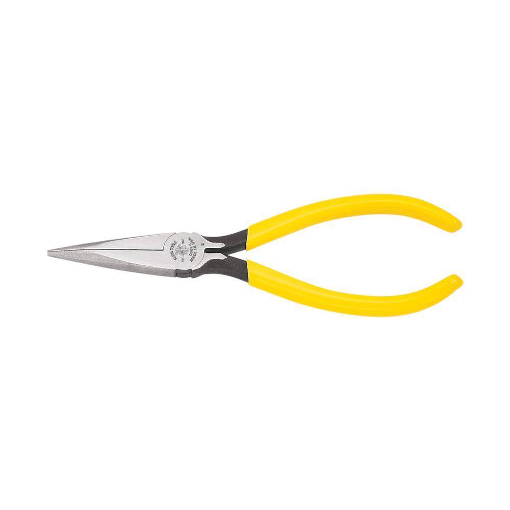 Pliers, Standard Needle Nose Pliers, Spring-Loaded, 6-Inch - KLE D301-6C