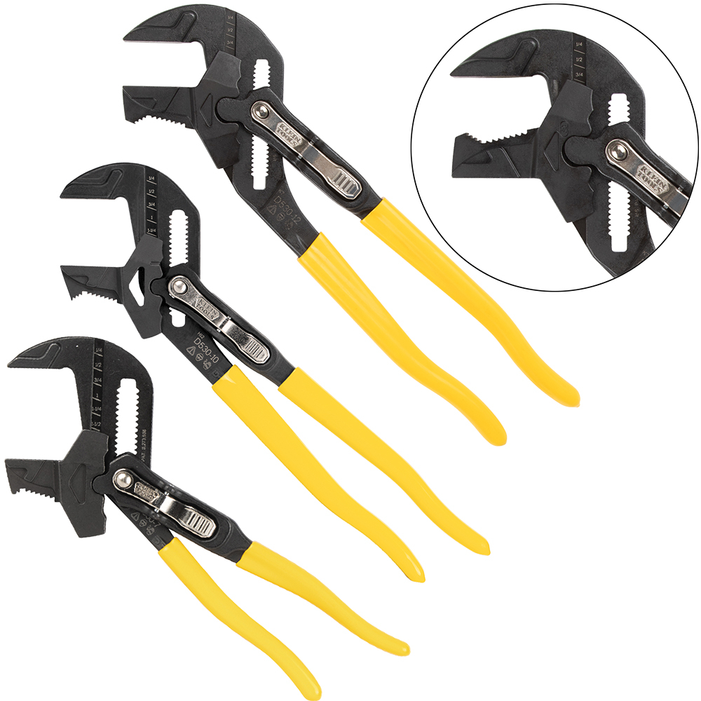 Plier Wrench Set, 3-Piece - KLE D53003KIT