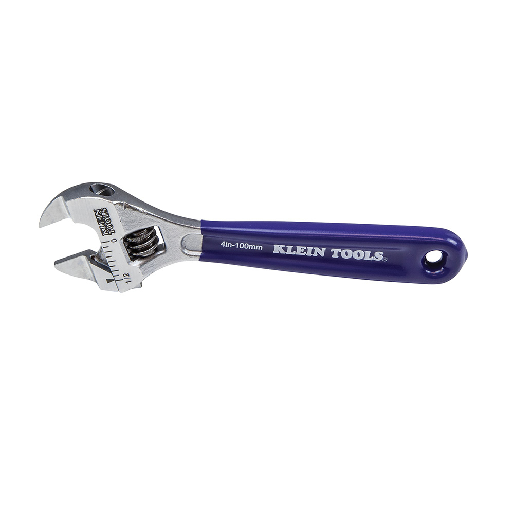 Slim-Jaw Adjustable Wrench, 4-Inch - KLE D86932