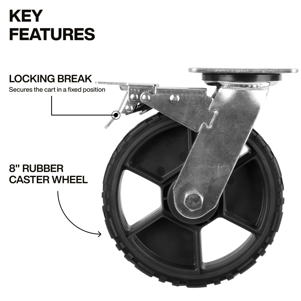 MODbox™ Utility Cart 8" Wheel, 4-Pack - KLE 54851MB - Image 2