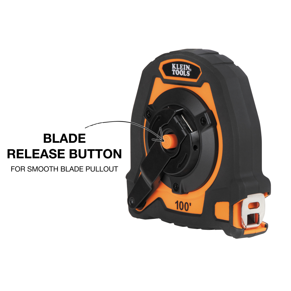 Closed Reel Long Tape Measure, 100-Foot - KLE 94100CR - Image 4
