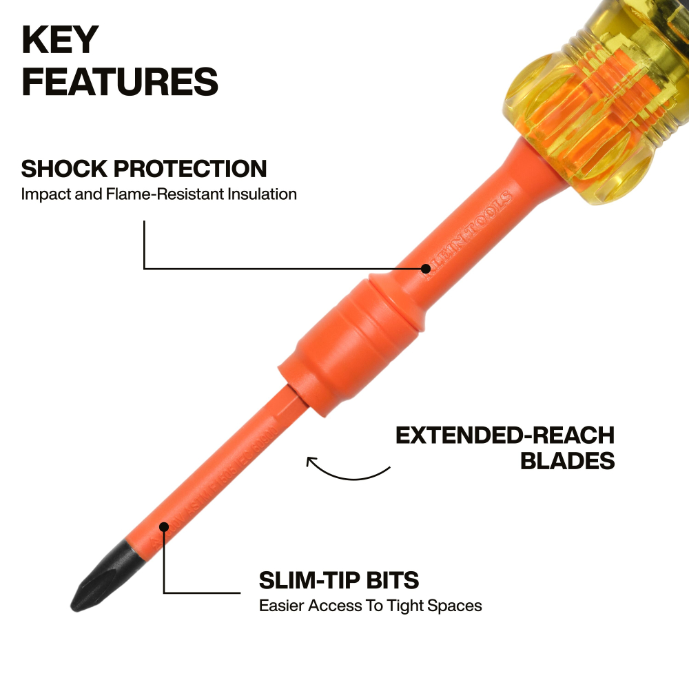 6-in-1 Insulated Auto-Lock Screwdriver - KLE 32306INS - Image 4